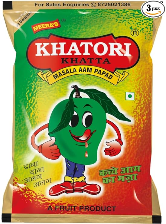 Meera Khatori Khatta Masala Aampapad & Khattam Khatta Slice Aampapad(20-packs)