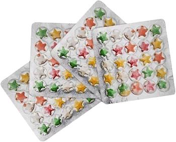 Raja Rani Candy – Colorful Star Tablets (10 packs)